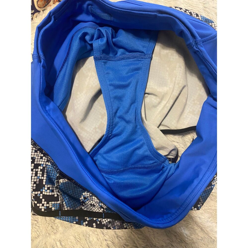 RARE HTF Lululemon Speed Short 2.5" - Mini Ziggy Snake Caspian Blue EUC Size 6 - Picture 8 of 8